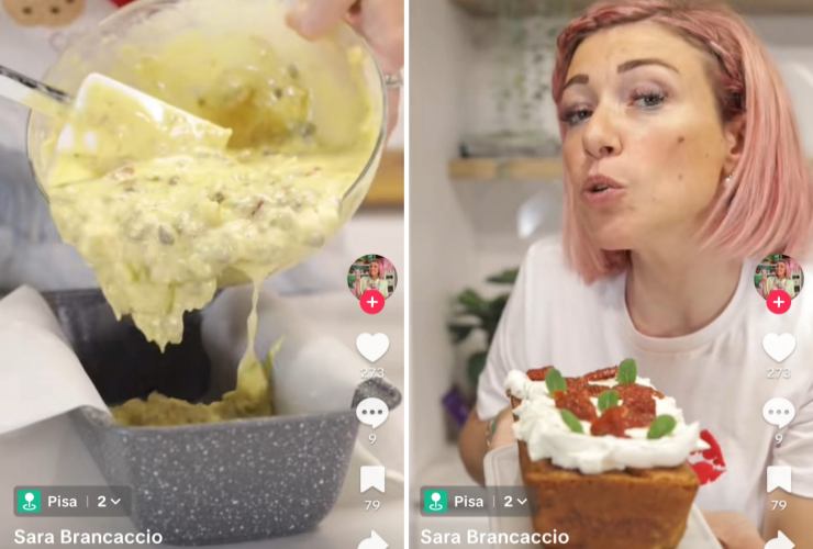 Sara Brancaccio prepara plumcake salato