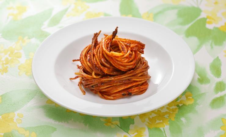 piatto di spaghetti all'assassina