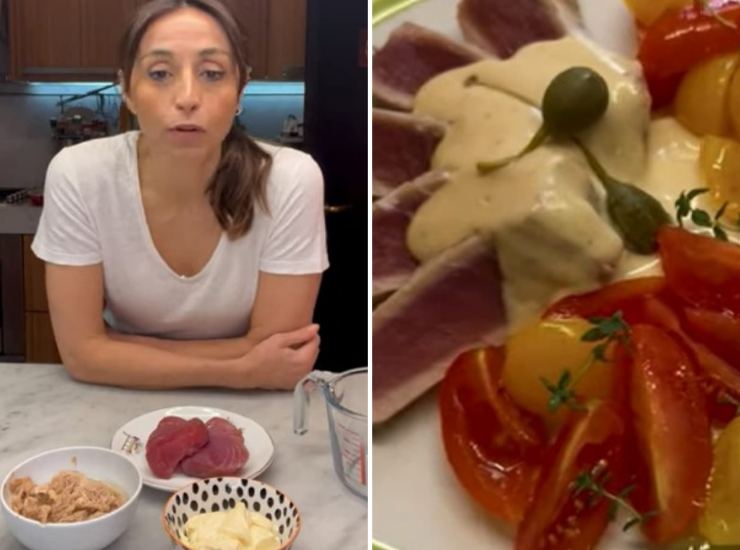 Benedetta Parodi prepara tonno tonnato