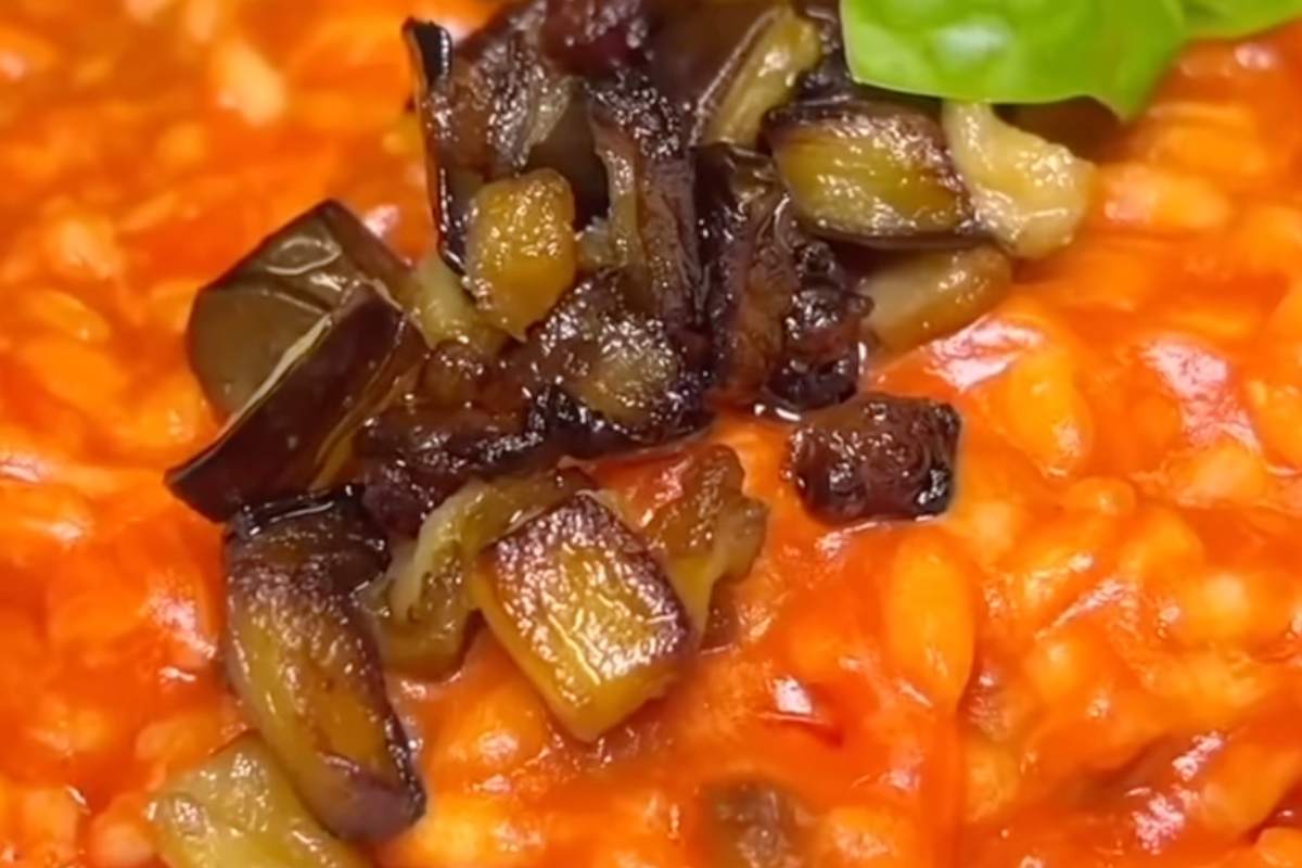 piatto di risotto alla parmigiana