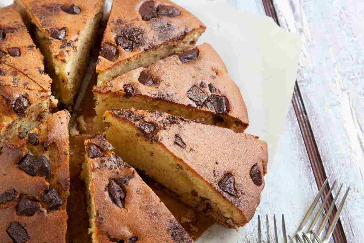 torta soffice con cioccolato fondente