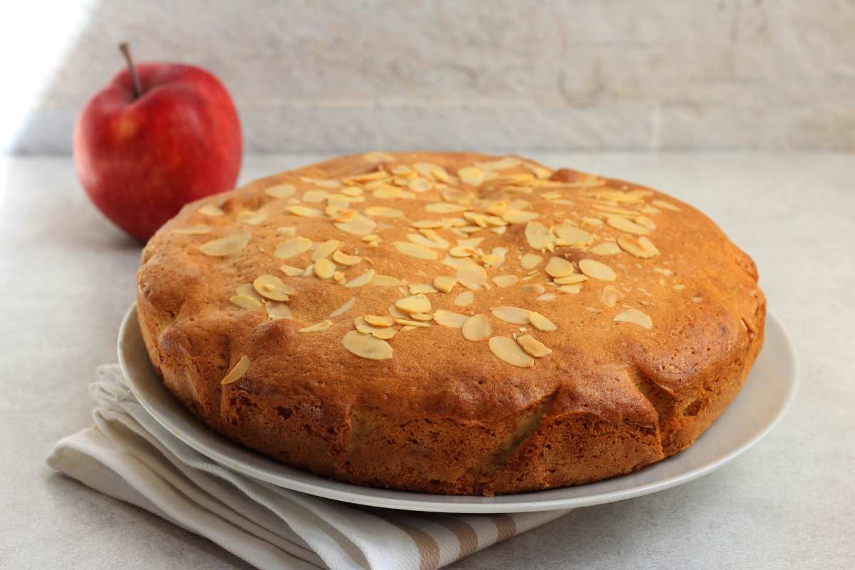 torta di mele e mandorle