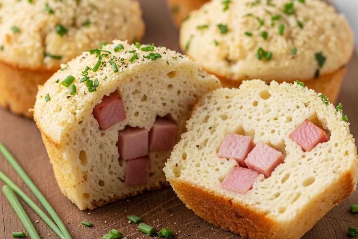 tortino salato di ricotta con prosciutto