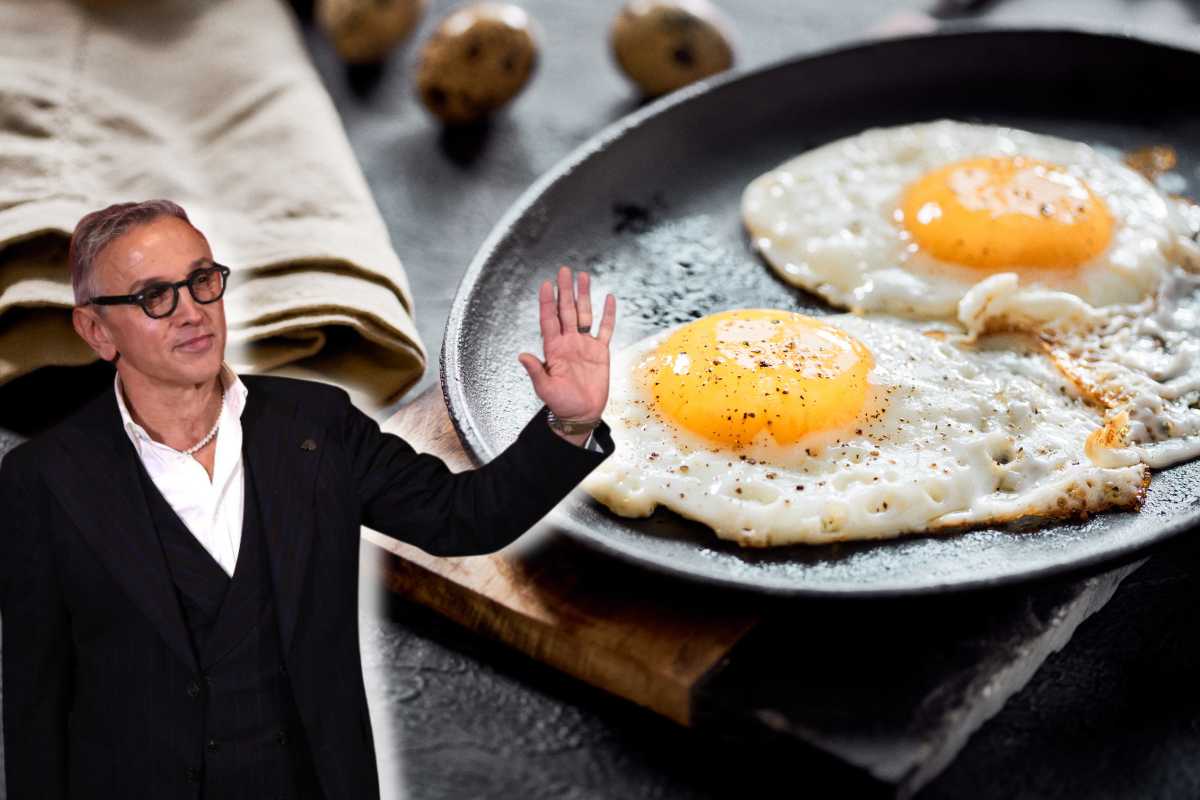 uova al tegamino e Bruno Barbieri