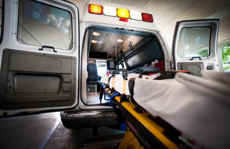 Un ricovero in ambulanza