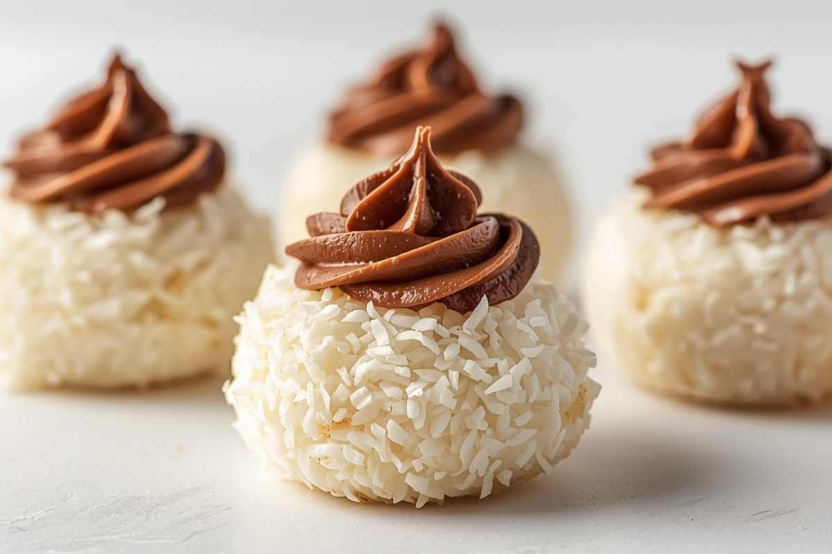 tanti pasticcini al cocco e Nutella sul tavolo