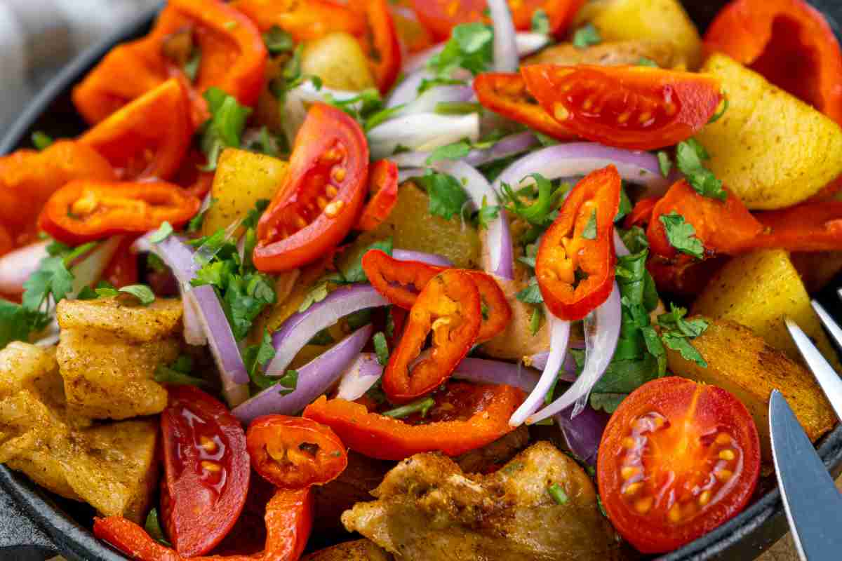 Patate e peperoni