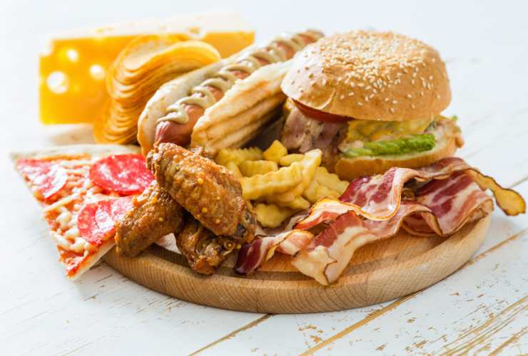 teglieri con cibi misti