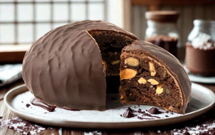 il dolce tipico ferrarese pampapato su un piatto