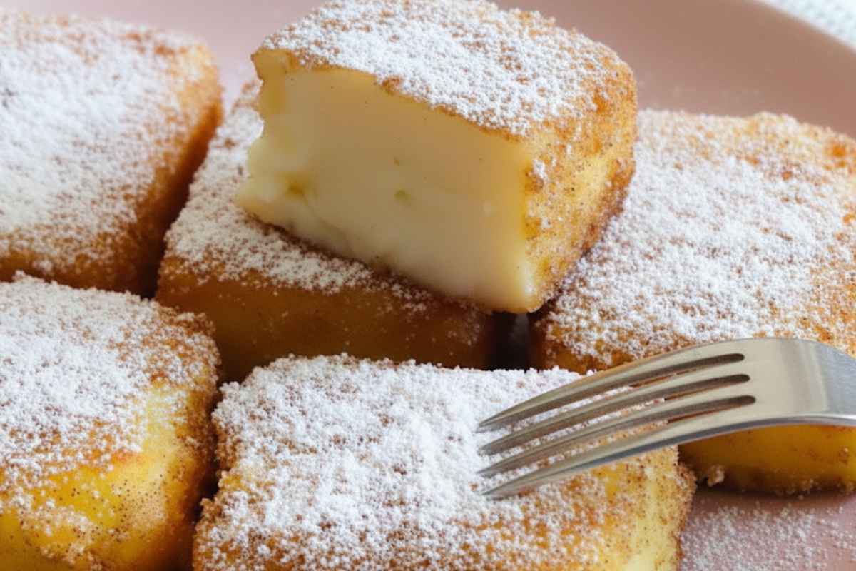 pezzi di latte fritto siciliano