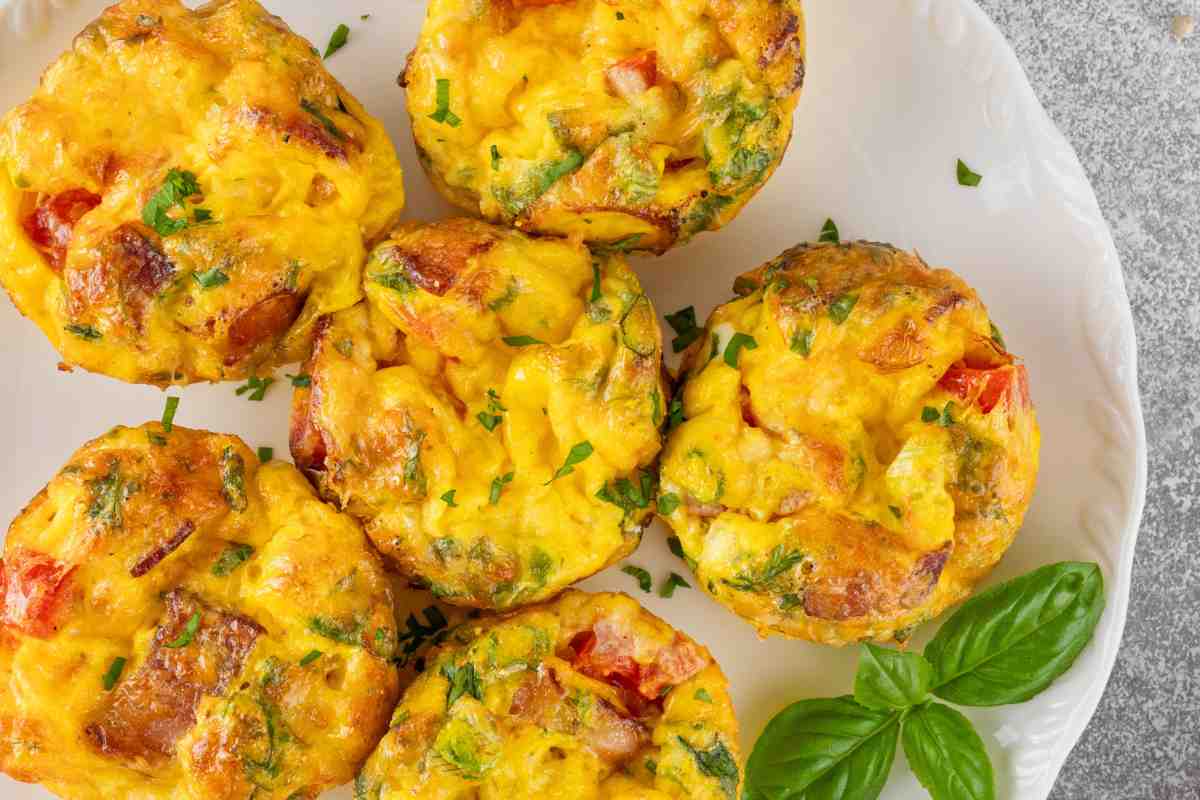 muffin di frittata con verdure