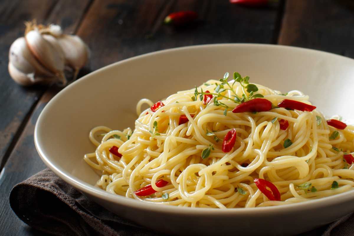 spaghetti aglio, olio e peperoncino