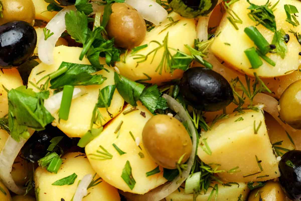 patate olive e prezzemolo