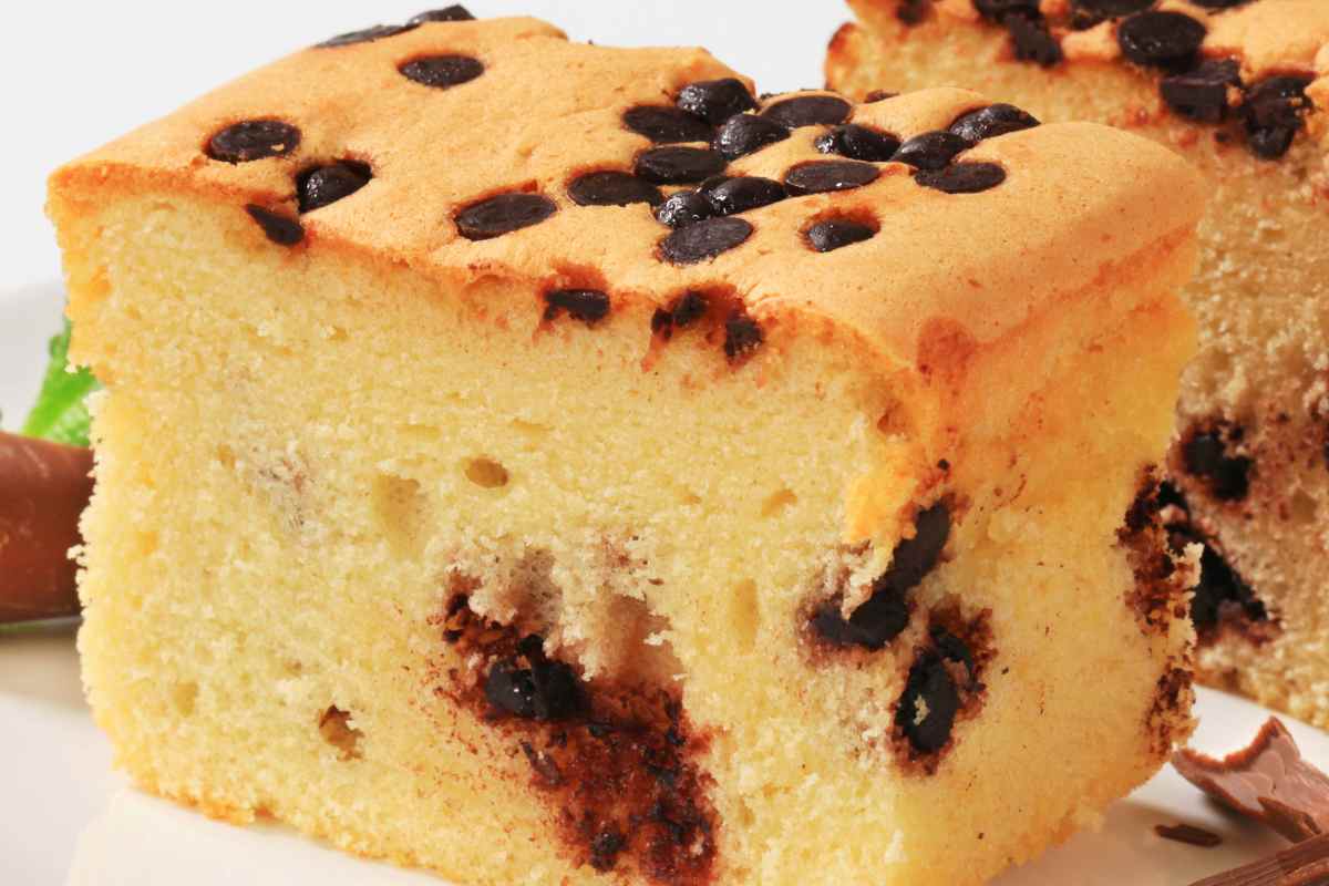 torta con gocce di cioccolato