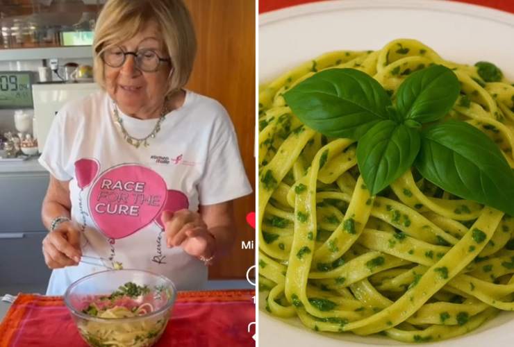Anna Moroni prepara pasta al basilico e limone