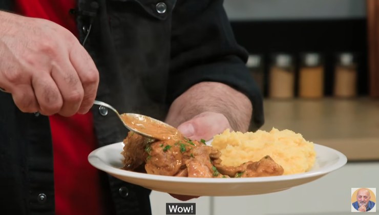 pollo alla paprika con polenta