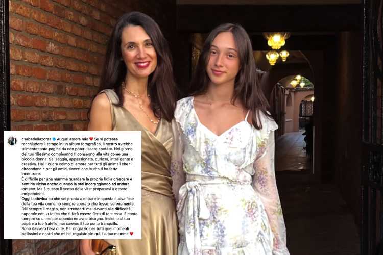 Csaba Dalla Zorza foto con la figlia sui social - ButtalaPasta.it 