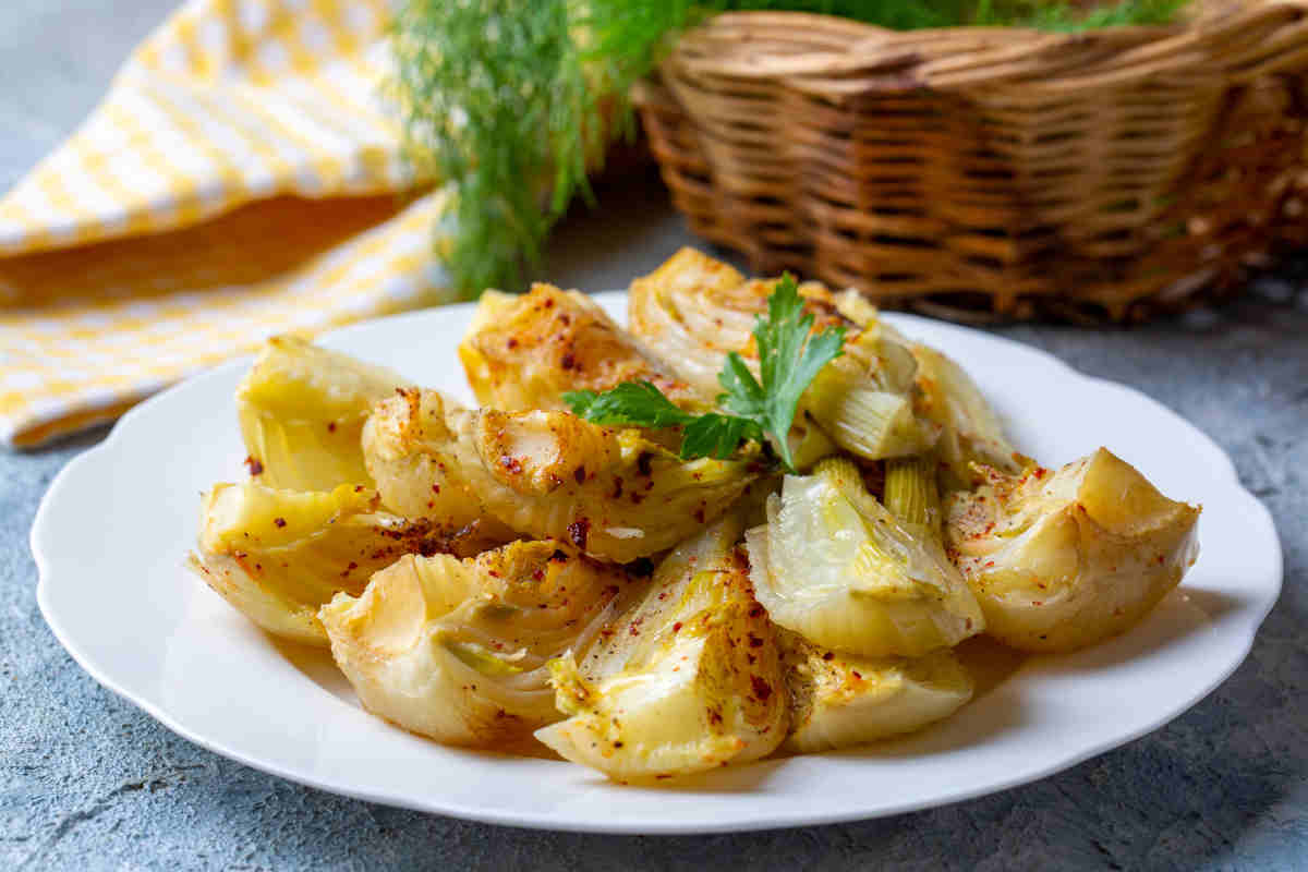 Finocchi al forno piccanti