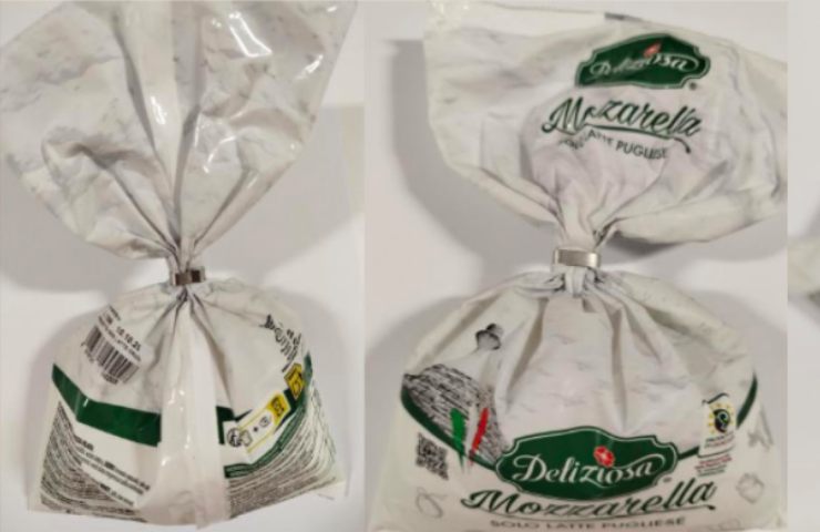 La mozzarella richiamata