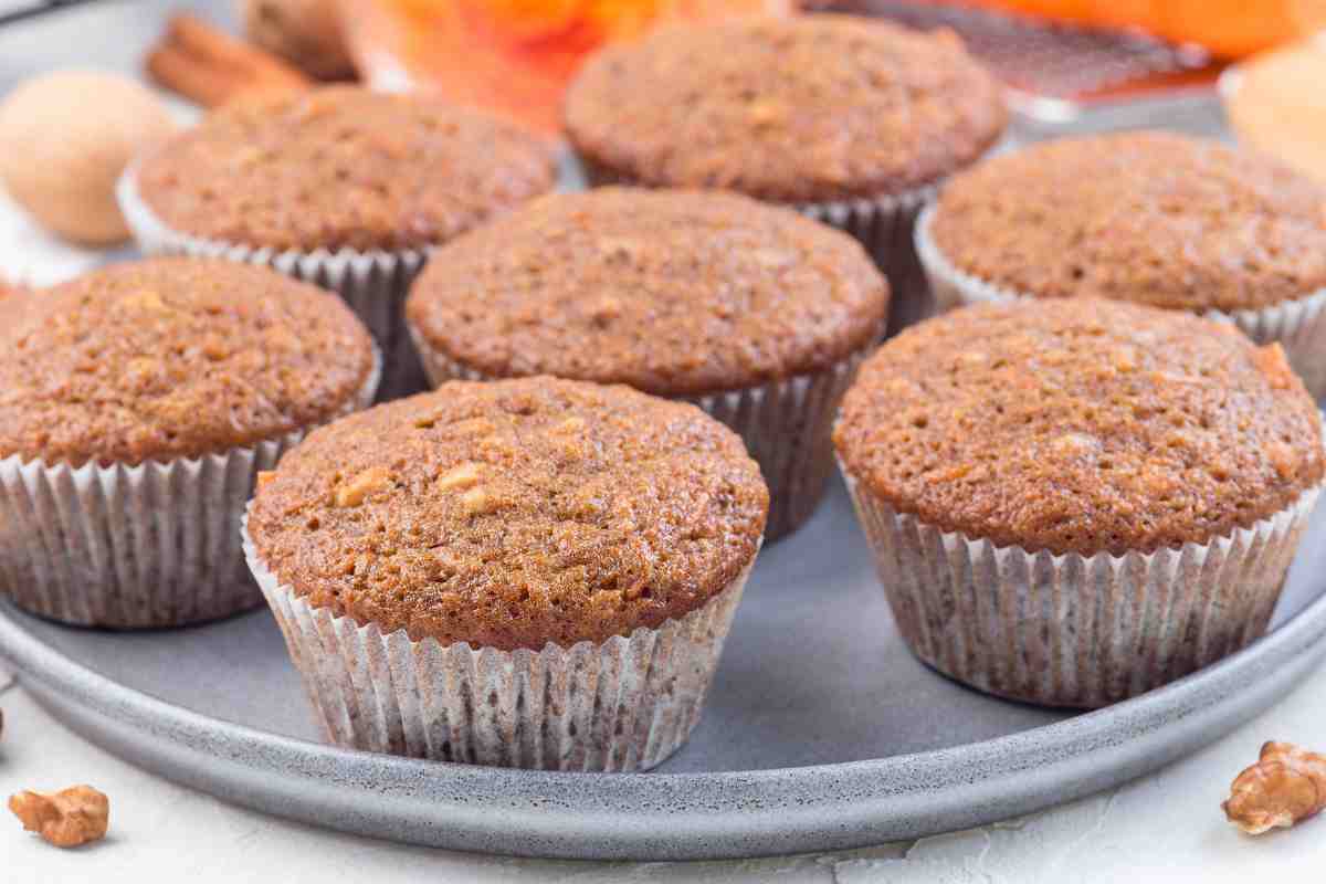 Muffin carote senza uova