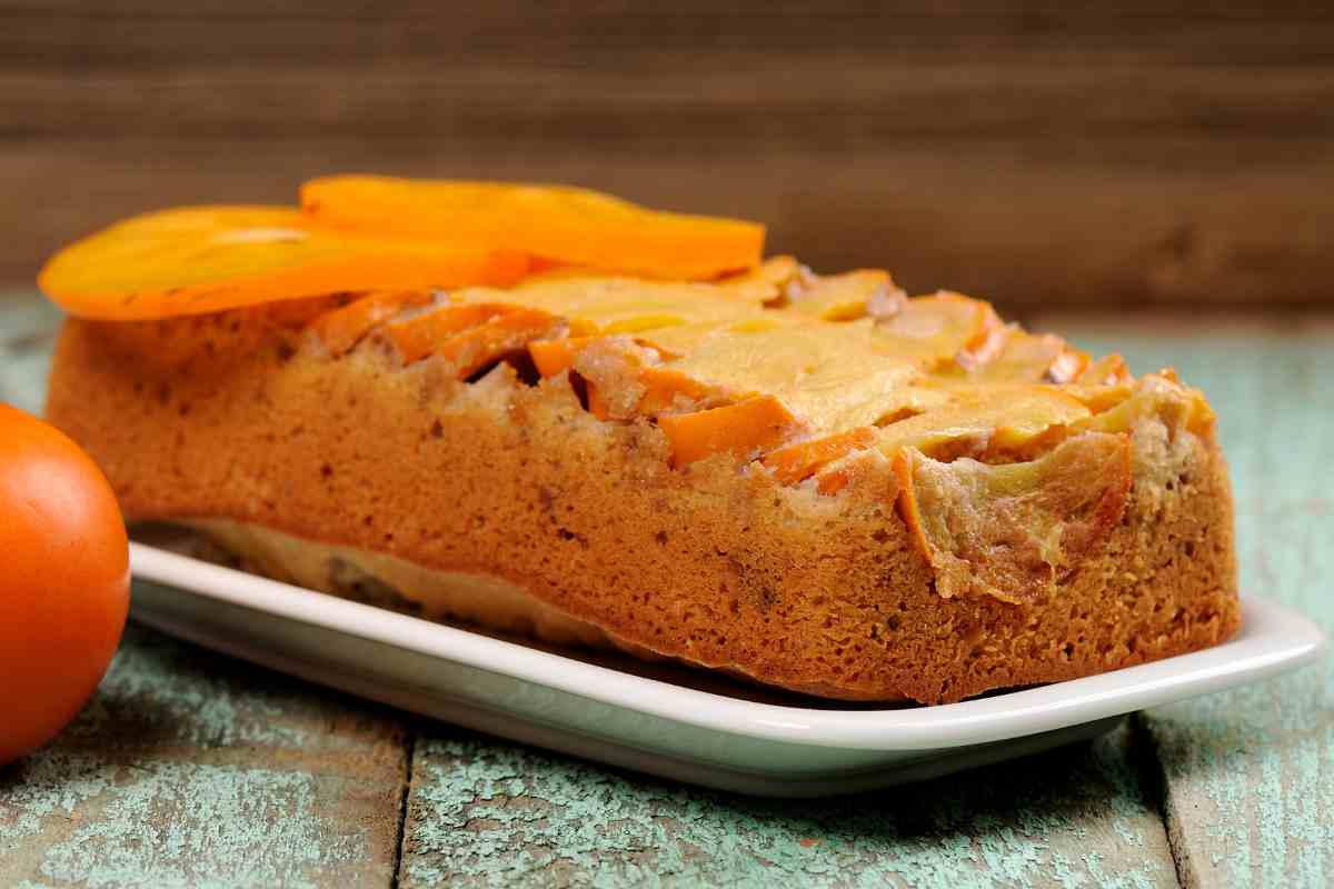Plumcake ai cachi