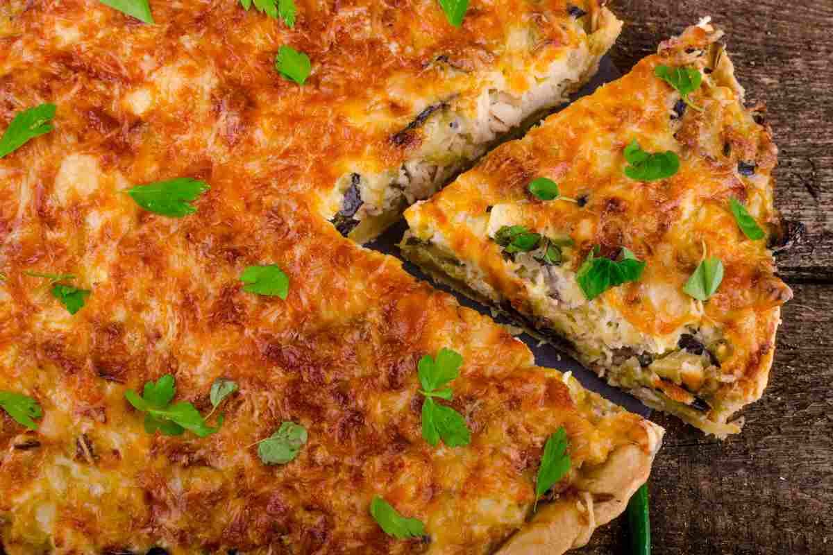 Torta melanzane provola