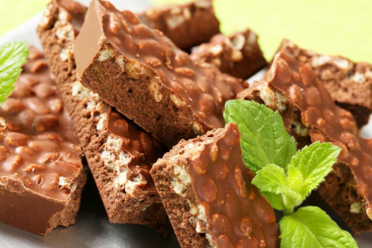 dolcetti al cioccolato con riso soffiato