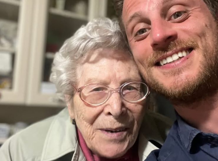 il panificatore fulvio marino con la nonna morta qualche giorno fa