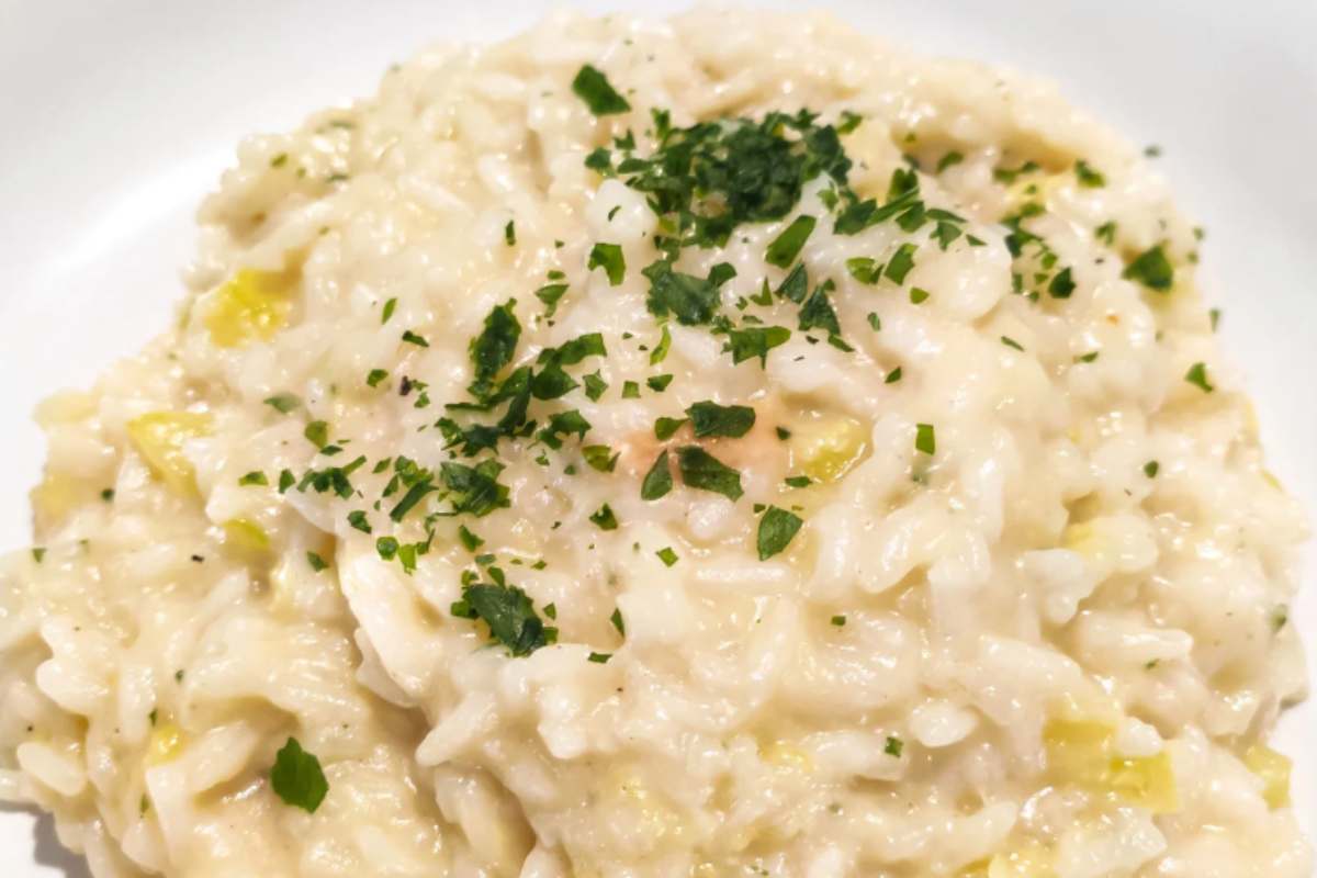 risotto con crema di patate e aromi