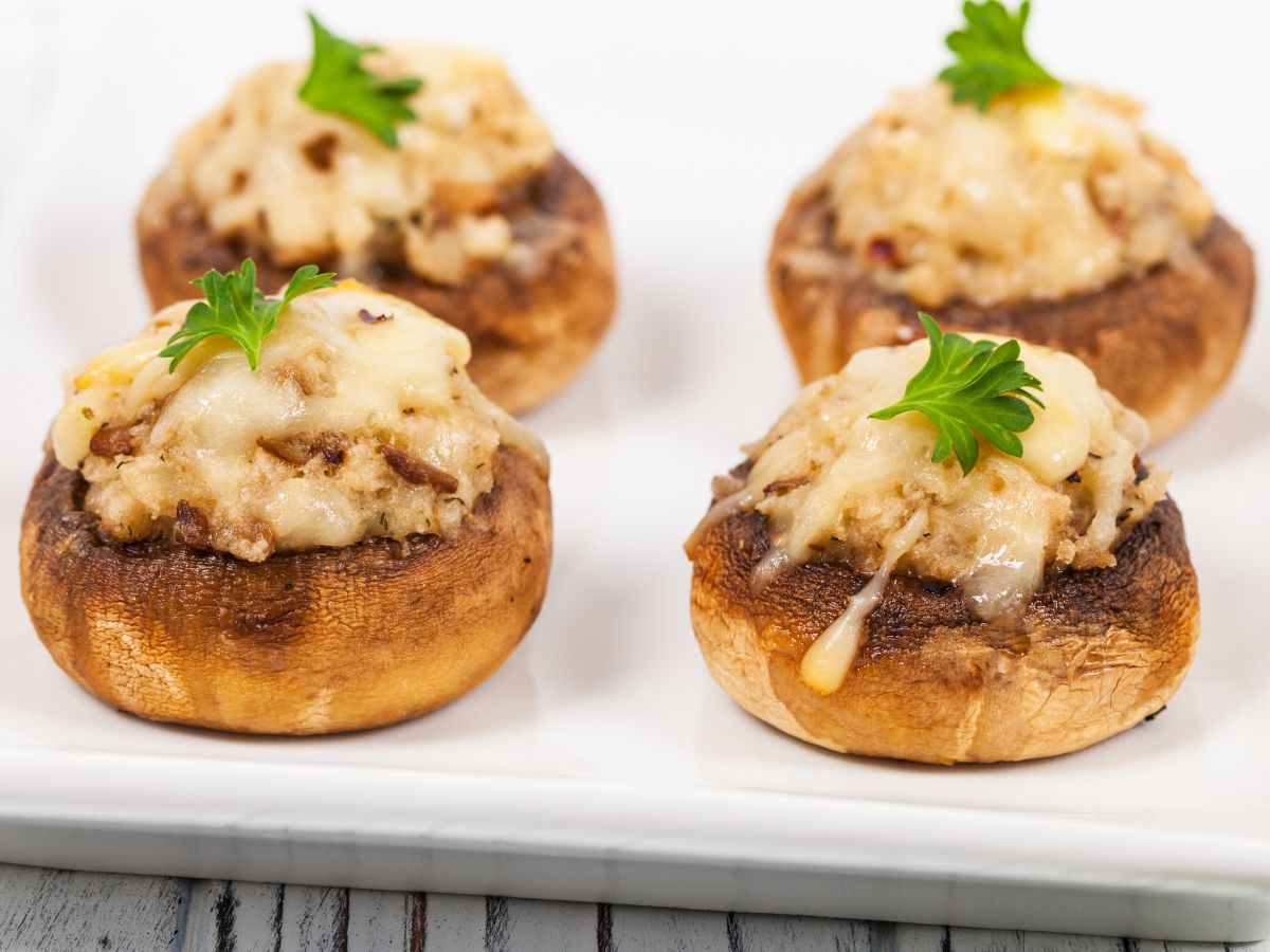 funghi ripieni al forno