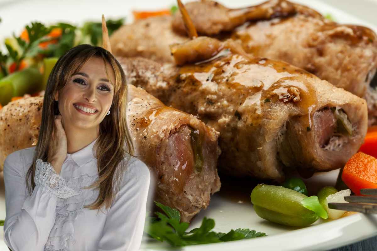 involtini di carne con verdure e Benedetta Parodi