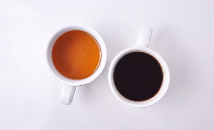 tazza di tè e di caffè