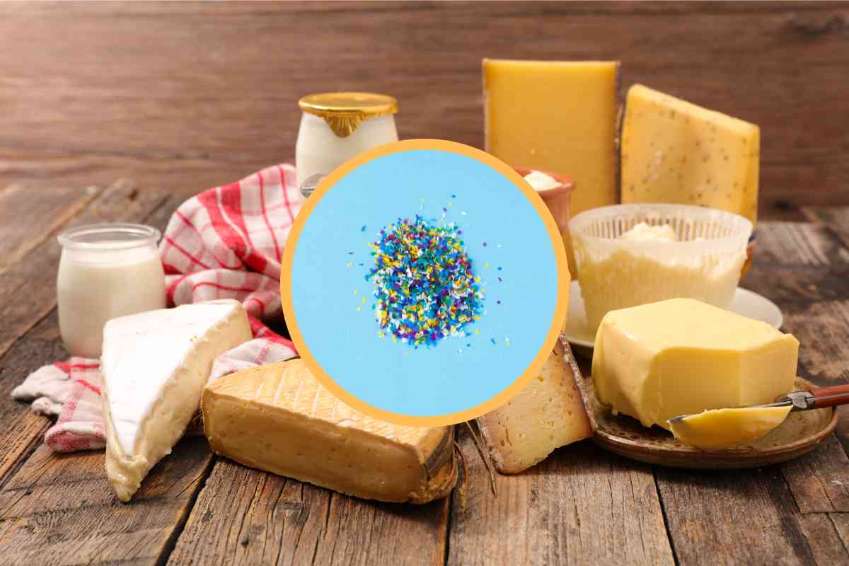 Formaggi e latte e microplastiche