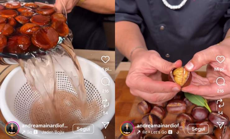 Andrea Mainardi cucina le castagne