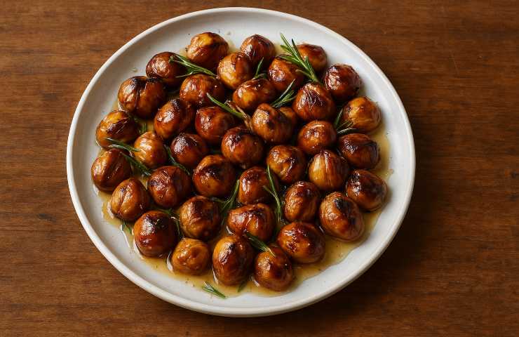 Le castagne croccanti al rosmarino e miele