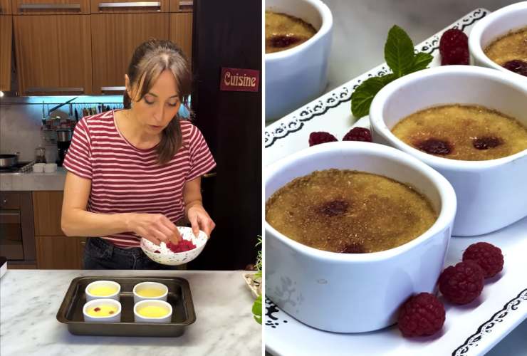 Benedetta Parodi prepara la crème brûlée