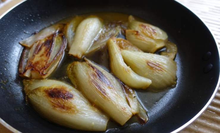 finocchi rosolati in padella