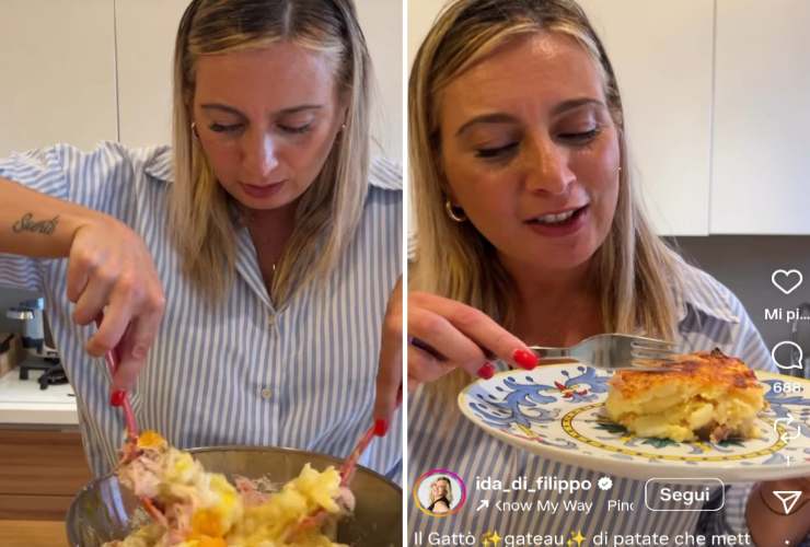 Ida Di Filippo prepara gateau di patate