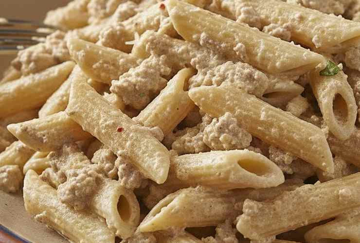 pasta con ricotta e carne macinata