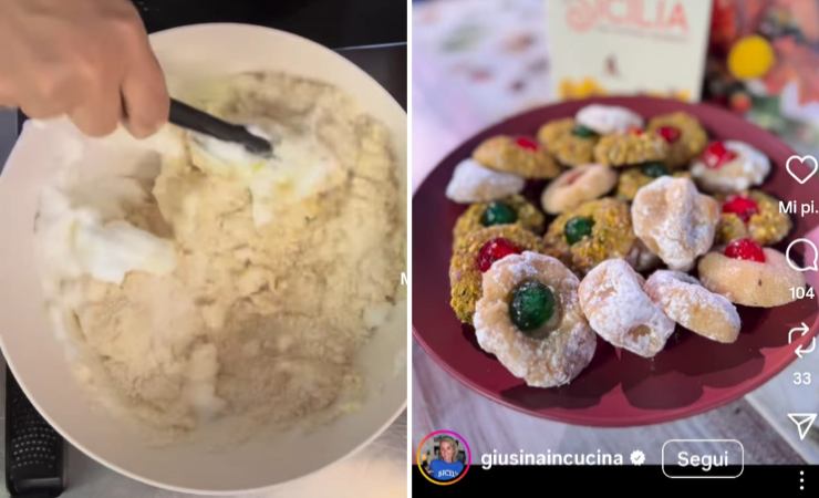 Giusina prepara paste di mandorla