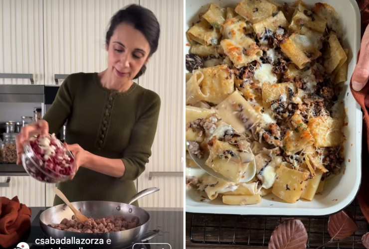 Csaba Dalla Zorza prepara la pasta al radicchio al forno