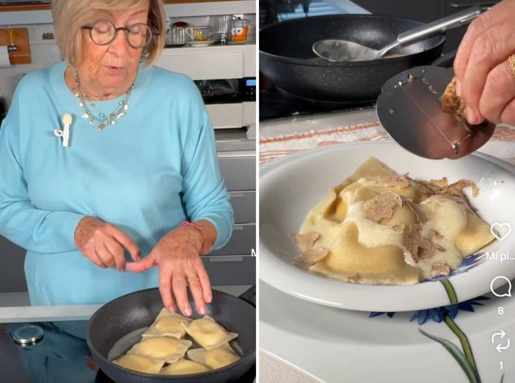 Anna Moroni prepara i ravioli al tartufo