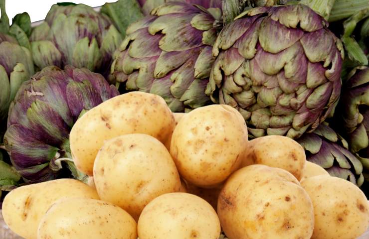 Patate e carciofi