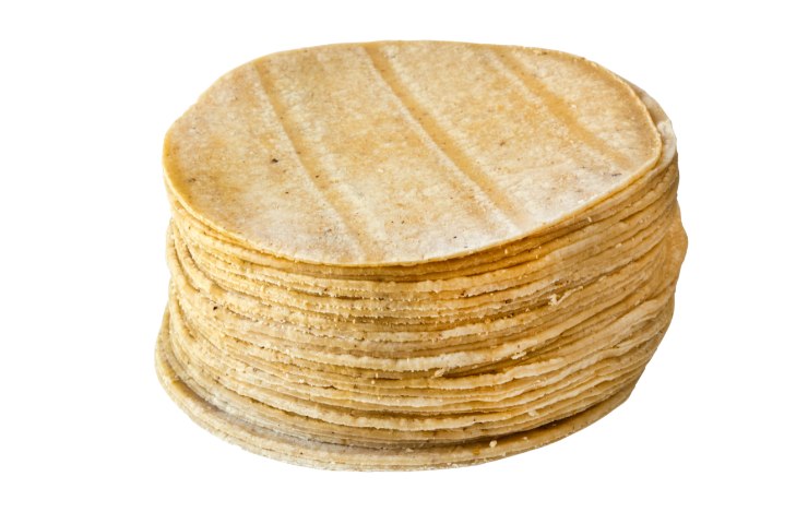 Tortillas di mais impilate