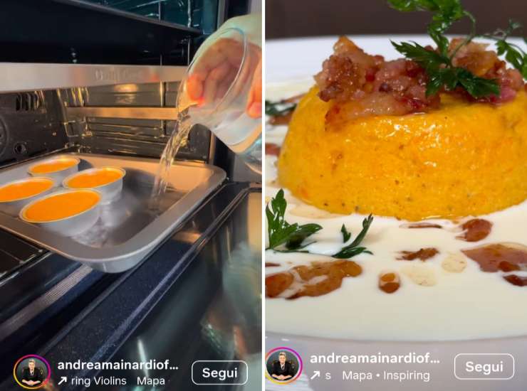preparazione tortino alla zucca
