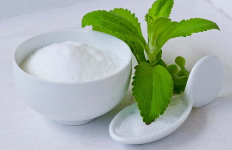 stevia dentro ad una ciotola