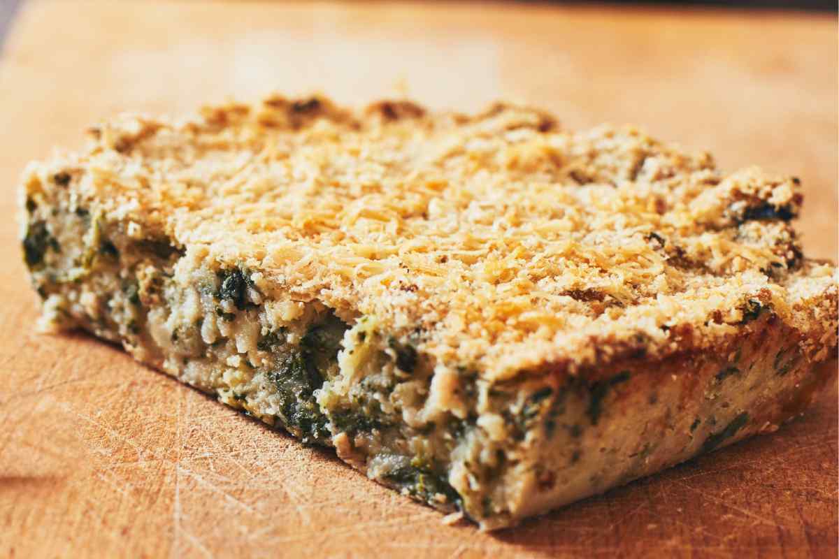 rustico con bietole e cipollotti