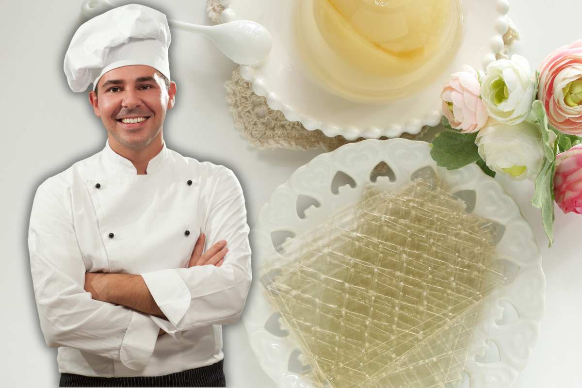 gelatina in fogli e pasticcere