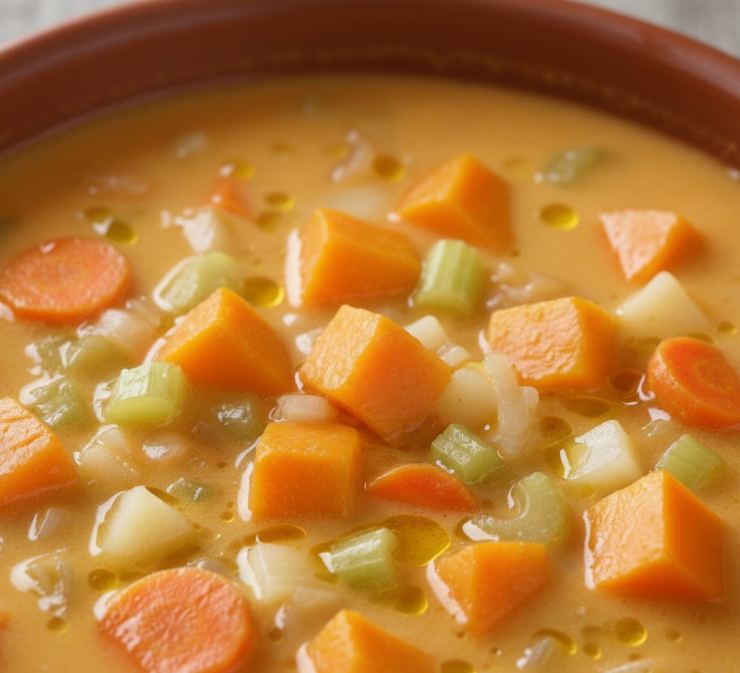 zucca a minestra con patate e carote