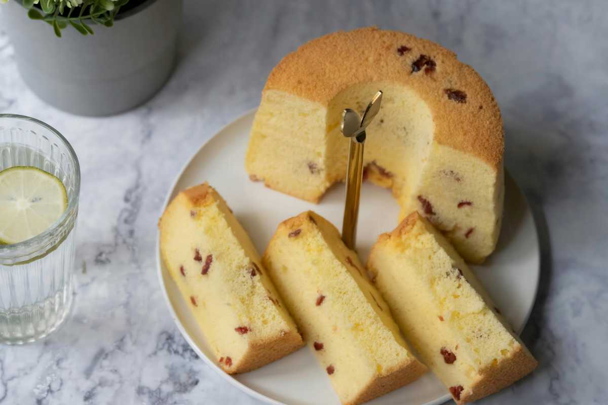 Chiffon cake uva passa